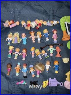 Vintage 90s Polly Pocket Mini Figure Lot Accessories