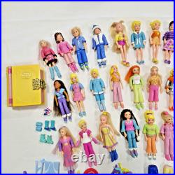 Vintage (BLUE BIRD) Polly Pocket Y2K 2000s Dolls Rubber Clothes Shoes Ect BOOK