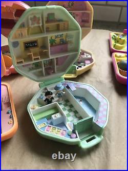 Vintage Blue Bird Polly Pocket Lots Of 8 Excellent Condition