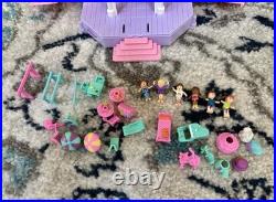Vintage Blue Bird Polly Pocket Pop-Up Clubhouse COMPLETE SET