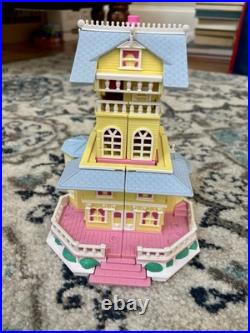 Vintage Blue Bird Polly Pocket Pop-Up Clubhouse COMPLETE SET