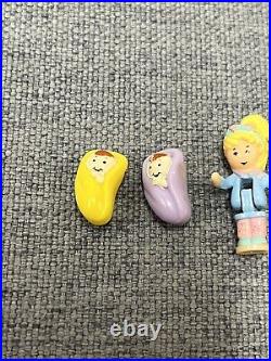 Vintage Bluebird 1995 Polly Pocket Children's Hospital Figures Baby Wheelchair