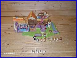 Vintage Bluebird 1995 Polly Pocket Disney Snow White Cottage Playset & Figures