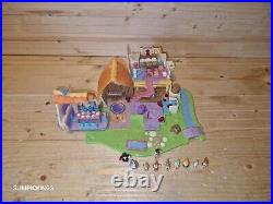 Vintage Bluebird 1995 Polly Pocket Disney Snow White Cottage Playset & Figures