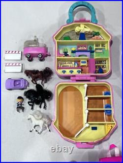 Vintage Bluebird 90's Polly Pocket Figures Dolls Bundle Lot Figures Cases Ring