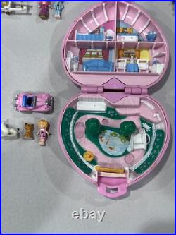 Vintage Bluebird 90's Polly Pocket Figures Dolls Bundle Lot Figures Cases Ring
