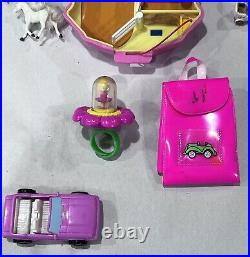 Vintage Bluebird 90's Polly Pocket Figures Dolls Bundle Lot Figures Cases Ring