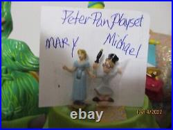 Vintage Bluebird Disney Peter Pan Neverland Playset With Figures Wendy + Michael