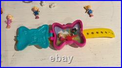 Vintage Bluebird Lot of 5 Polly Pocket Lockets and Figures Vintage Bluebird Lot of 5 Polly Pocket Lockets and Figures