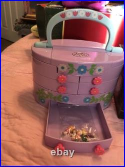 Vintage Bluebird Polly Pocket 1991 Pullout Playhouse Beauty Case complete