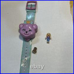 Vintage Bluebird Polly Pocket 1995Polly Loves Bear Bracelet Watch