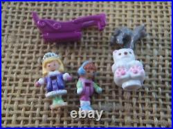 Vintage Bluebird Polly Pocket 1995 Sparkle Snowland Storybook Compact Cmpt H1