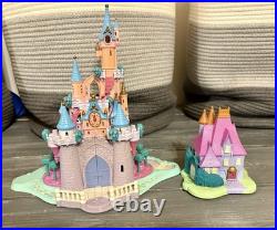 Vintage Bluebird Polly Pocket 8 Dolls, Cinderella Castle, Stepmother Cottage