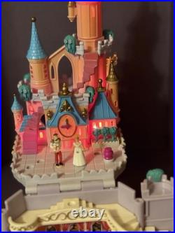 Vintage Bluebird Polly Pocket 8 Dolls, Cinderella Castle, Stepmother Cottage