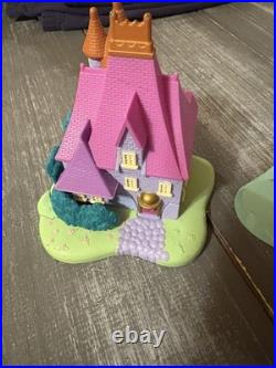Vintage Bluebird Polly Pocket 8 Dolls, Cinderella Castle, Stepmother Cottage