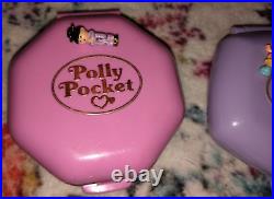 Vintage Bluebird Polly Pocket Compact Bundle School Restaurant Suki