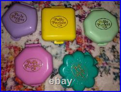 Vintage Bluebird Polly Pocket Compact Bundle School Restaurant Suki