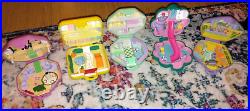 Vintage Bluebird Polly Pocket Compact Bundle School Restaurant Suki