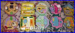 Vintage Bluebird Polly Pocket Compact Bundle School Restaurant Suki