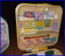 Vintage Bluebird Polly Pocket Compact Bundle School Restaurant Suki