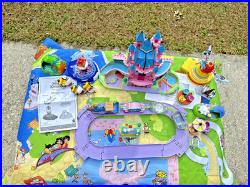 Vintage Bluebird Polly Pocket Disney Magic Kingdom Castle LotsFigs Mat +++