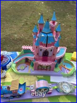 Vintage Bluebird Polly Pocket Disney Magic Kingdom Castle LotsFigs Mat +++