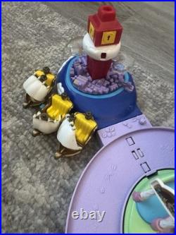 Vintage Bluebird Polly Pocket Disney Magic Kingdom Castle WithTrain & 8 Figures