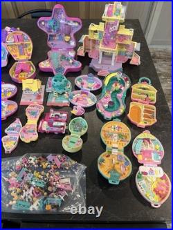 Vintage Bluebird Polly Pocket LOT Buildings / Figurines / Horses / Minis 1990s