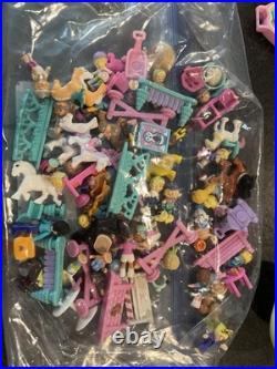 Vintage Bluebird Polly Pocket LOT Buildings / Figurines / Horses / Minis 1990s