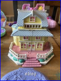 Vintage Bluebird Polly Pocket LOT Buildings / Figurines / Horses / Minis 1990s