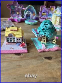 Vintage Bluebird Polly Pocket LOT Buildings / Figurines / Horses / Minis 1990s