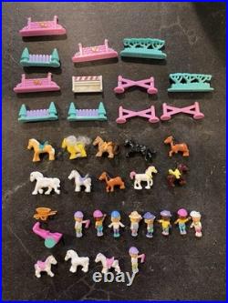 Vintage Bluebird Polly Pocket LOT Buildings / Figurines / Horses / Minis 1990s