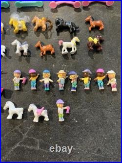 Vintage Bluebird Polly Pocket LOT Buildings / Figurines / Horses / Minis 1990s