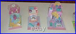 Vintage Bluebird Polly Pocket Lot Compacts & Pollyville Playsets & few Figures