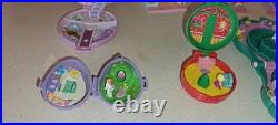 Vintage Bluebird Polly Pocket Lot Compacts & Pollyville Playsets & few Figures