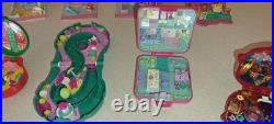 Vintage Bluebird Polly Pocket Lot Compacts & Pollyville Playsets & few Figures