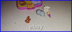 Vintage Bluebird Polly Pocket Lot Compacts & Pollyville Playsets & few Figures