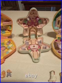 Vintage Bluebird Polly Pocket Lot of 6 2 COMPLETE Sets 1989 1990 1992 Rare