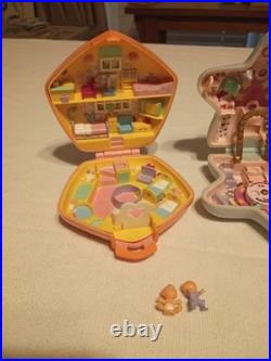 Vintage Bluebird Polly Pocket Lot of 6 2 COMPLETE Sets 1989 1990 1992 Rare