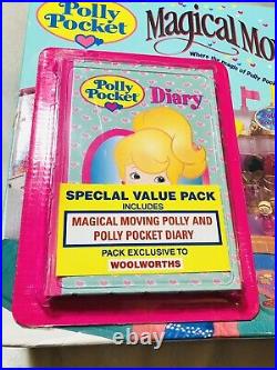 Vintage Bluebird Polly Pocket Magical Movin Pollyville Playset 1996 Diary