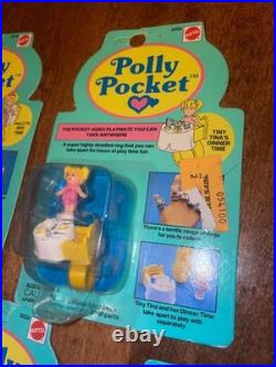 Vintage Bluebird Polly Pocket New MOC Rings Lot of 5