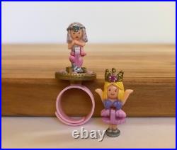 Vintage Bluebird Polly Pocket Rose Princess Ring Variation & Sky Princess Doll Vintage Bluebird Polly Pocket Rose Princess Ring Variation & Sky Princess Doll