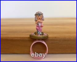 Vintage Bluebird Polly Pocket Rose Princess Ring Variation & Sky Princess Doll Vintage Bluebird Polly Pocket Rose Princess Ring Variation & Sky Princess Doll