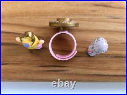 Vintage Bluebird Polly Pocket Rose Princess Ring Variation & Sky Princess Doll Vintage Bluebird Polly Pocket Rose Princess Ring Variation & Sky Princess Doll