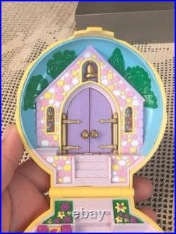 Vintage Bluebird Toys 1989 POLLY POCKET Nancy's Wedding Yellow Case