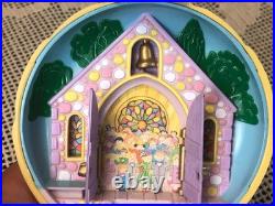 Vintage Bluebird Toys 1989 POLLY POCKET Nancy's Wedding Yellow Case