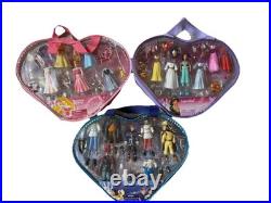 Vintage Brand New Sealed Disney Prince And Princesses Polly Pocket Sets