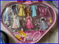 Vintage Brand New Sealed Disney Prince And Princesses Polly Pocket Sets