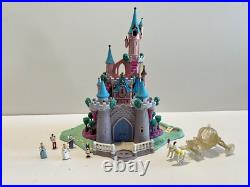 Vintage Disney Cinderella Enchanted Castle Bluebird Polly Pocket 1995 w 5 Dolls