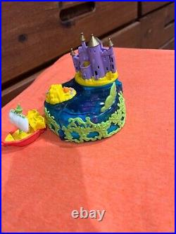 Vintage Disney Little Mermaid Polly Pocket Undersea Kingdom Castle 1996 +One Fig